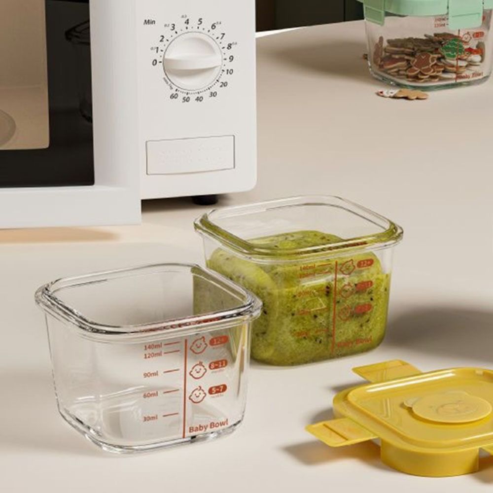 Baby Food Glass Containers - Kotak Penyimpanan Makanan Baru 170ml, Aman