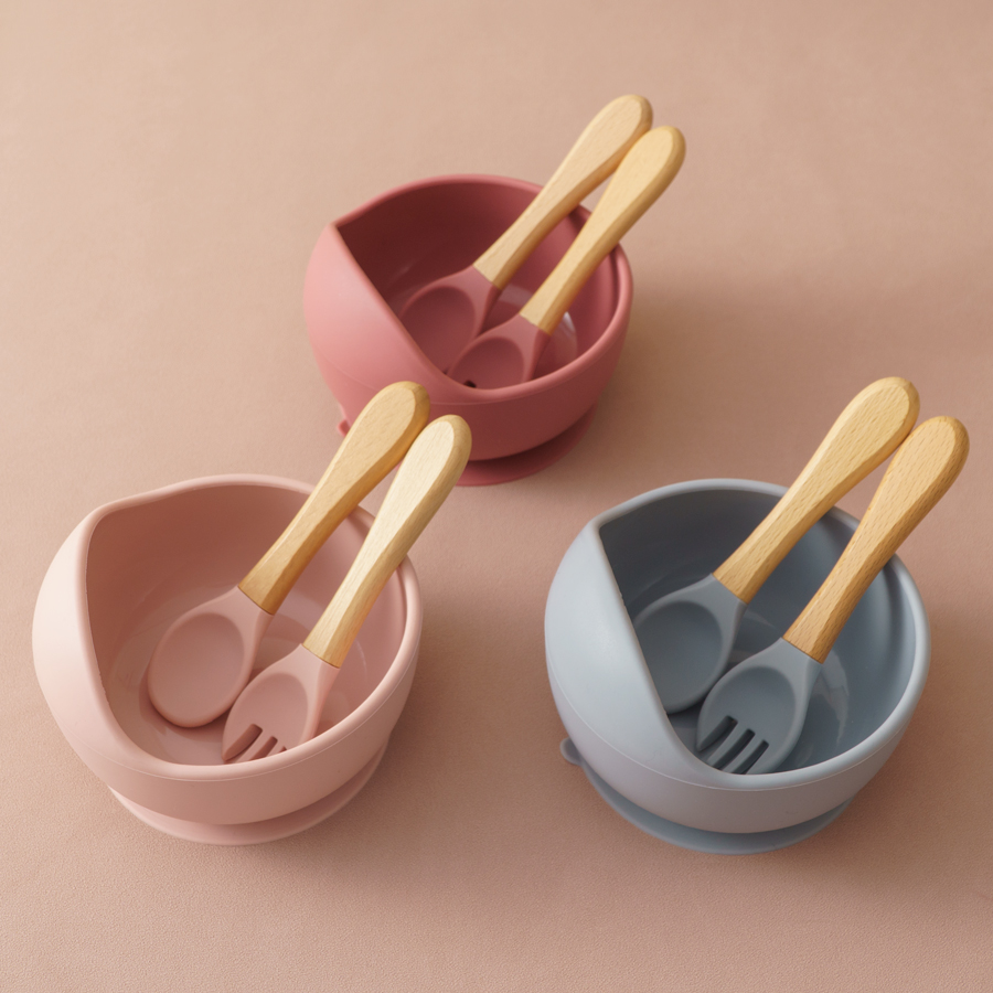 Baby Food Kit - 3 buah Set mangkuk makan bayi