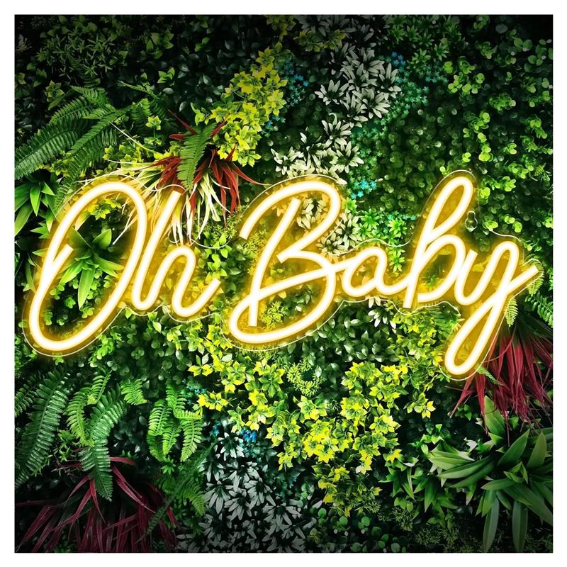 Baby Food In Restaurant - Oh Baby Neon Sign untuk Dekorasi