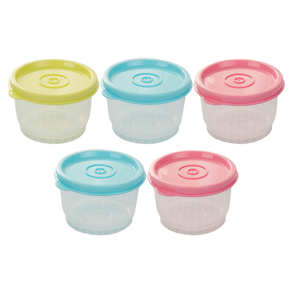 Snack Container Travel - 5 Buah Wadah Makanan Anti Bocor