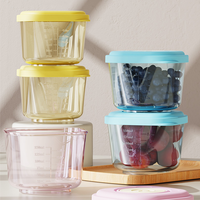 Baby Food Glass Containers - 6 Buah Wadah Penyimpanan Makanan Bayi