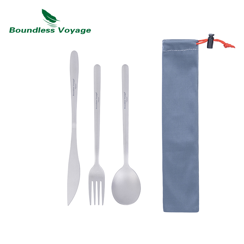 Weaning Spoon Set - Boundless Voyage Set Makan malam Titanium