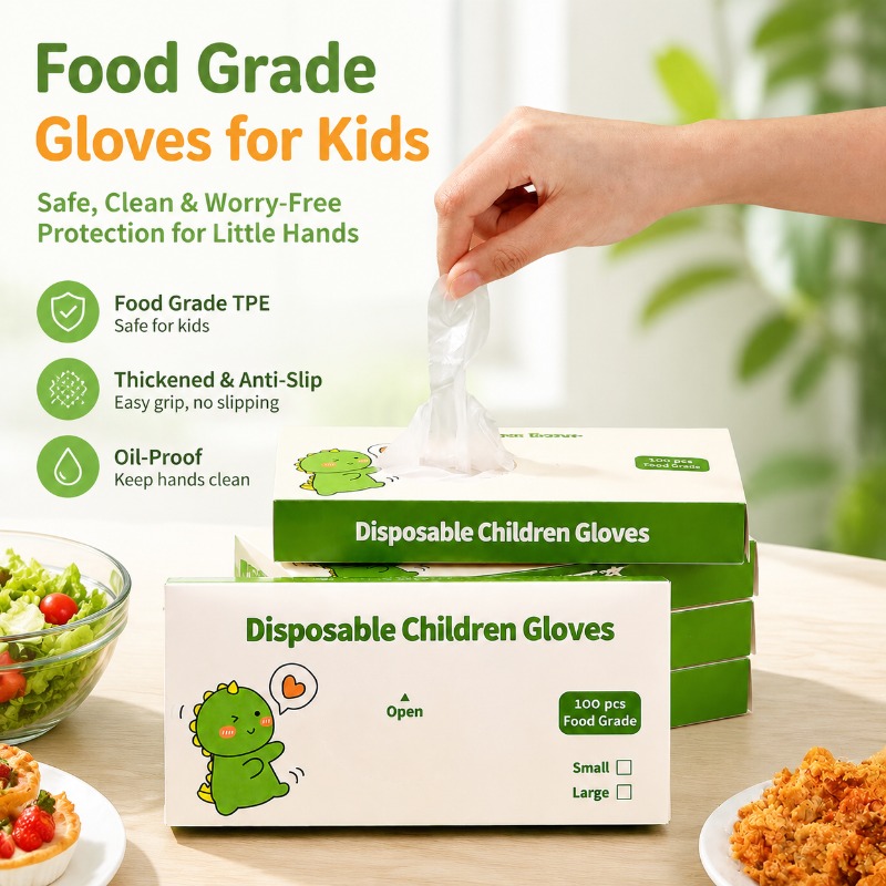 Baby Food Catering - Sarung Tangan TPE Sekali Pakai untuk