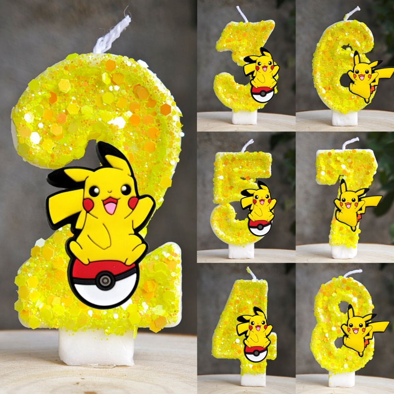 Baby Food Recipes - Lilin Pokemon Pikachu Kartun 0-9 Nomor