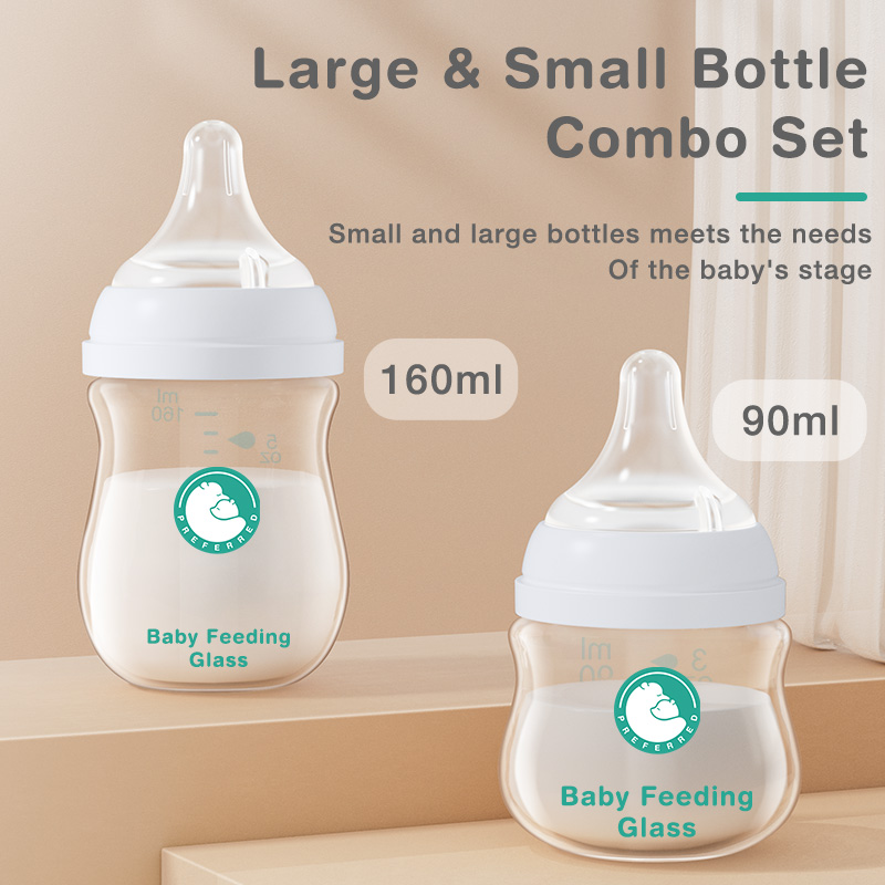 Baby Food Glass Containers - Botol pemberi makan susu bayi baru