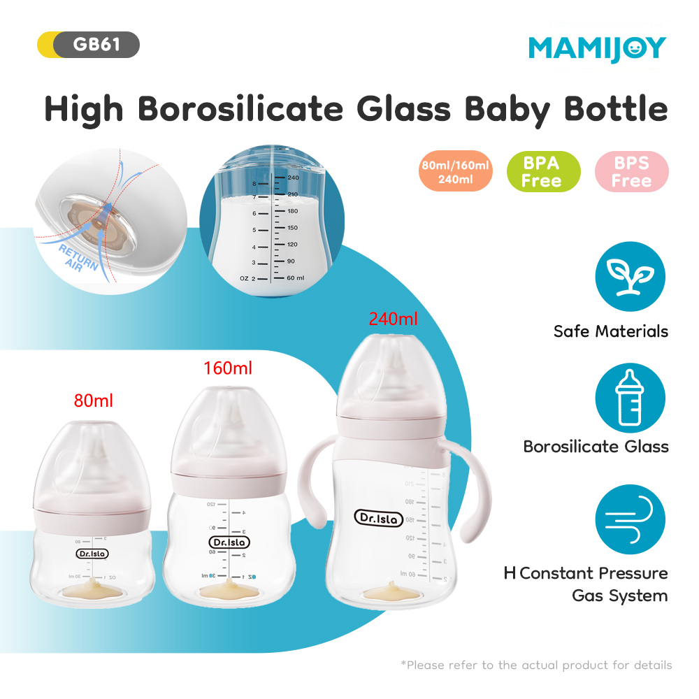 Botol Kaca Bayi 80/160/240Ml B - Baby Food Glass Containers ulasan dan harga