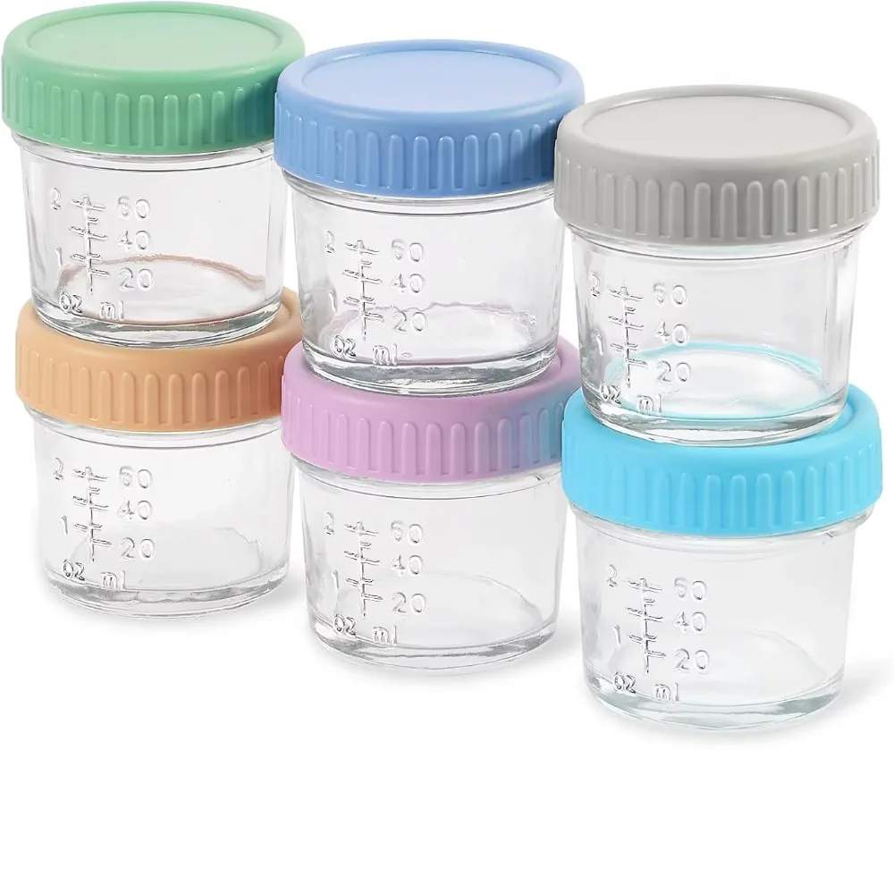 6 buah toples kaca serbaguna u - Baby Food Glass Containers ulasan dan harga
