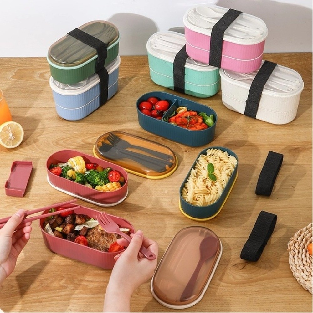 Kotak Makan Siang Portabel Dua - Weaning Spoon Set ulasan dan harga