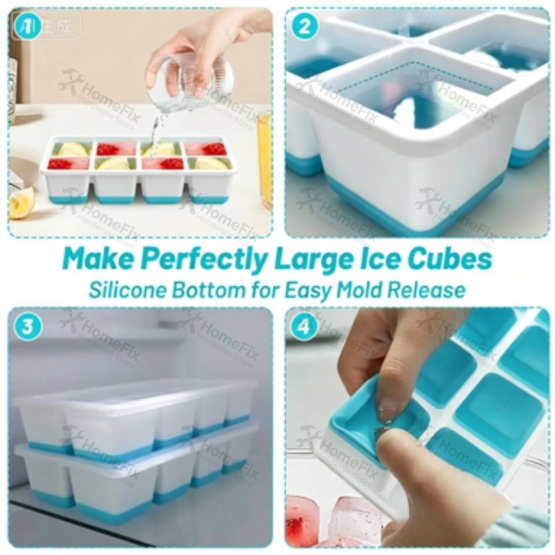 Cetakan Es Batu 8-Grid Baru, N - Baby Food Homemade ulasan dan harga