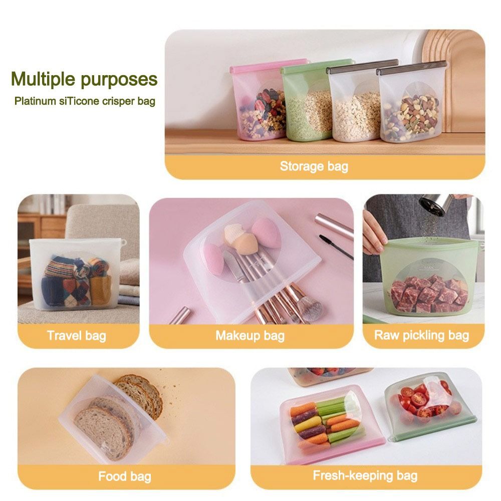 Kantong Pengawet Makanan Silik - Food Pouch Reusable ulasan dan harga
