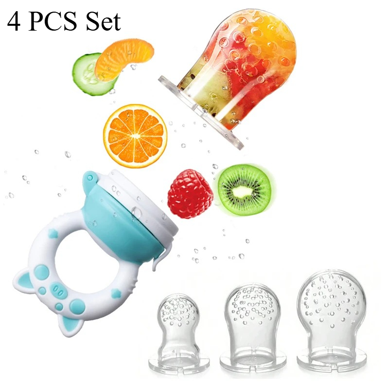 4pcs/set Alat Makan Buah & Say - Baby Food Kit ulasan dan harga