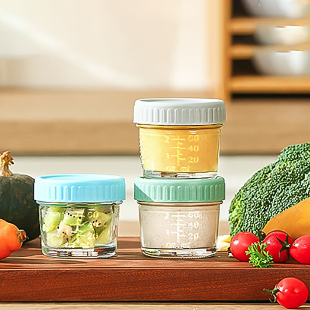 6 Buah Stoples Makanan Bayi Ka - Baby Food Glass Containers ulasan dan harga