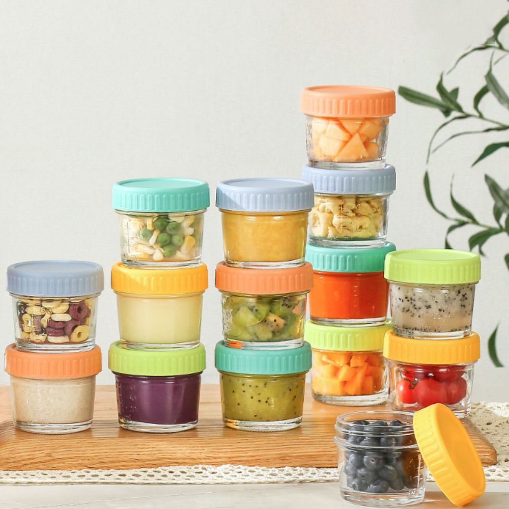 6 Buah Stoples Makanan Bayi Ka - Baby Food Glass Containers ulasan dan harga