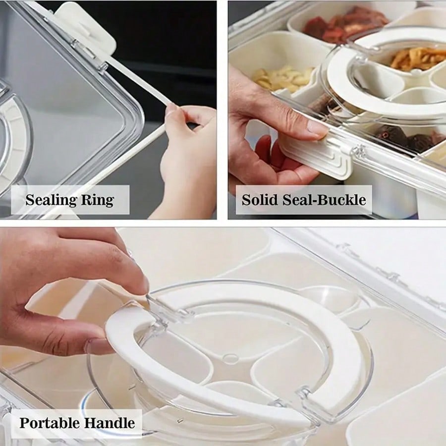 Wadah Makanan Ringan 8 Kompart - Snack Container Travel ulasan dan harga