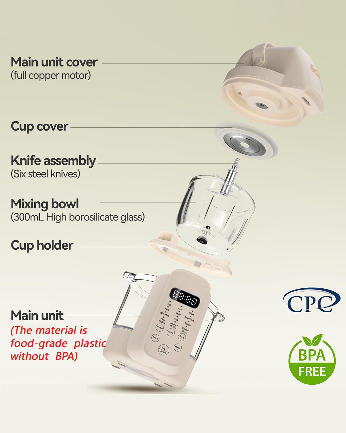 Alat Pembuat Makanan Bayi Mult - Baby Food Blender And Steamer ulasan dan harga
