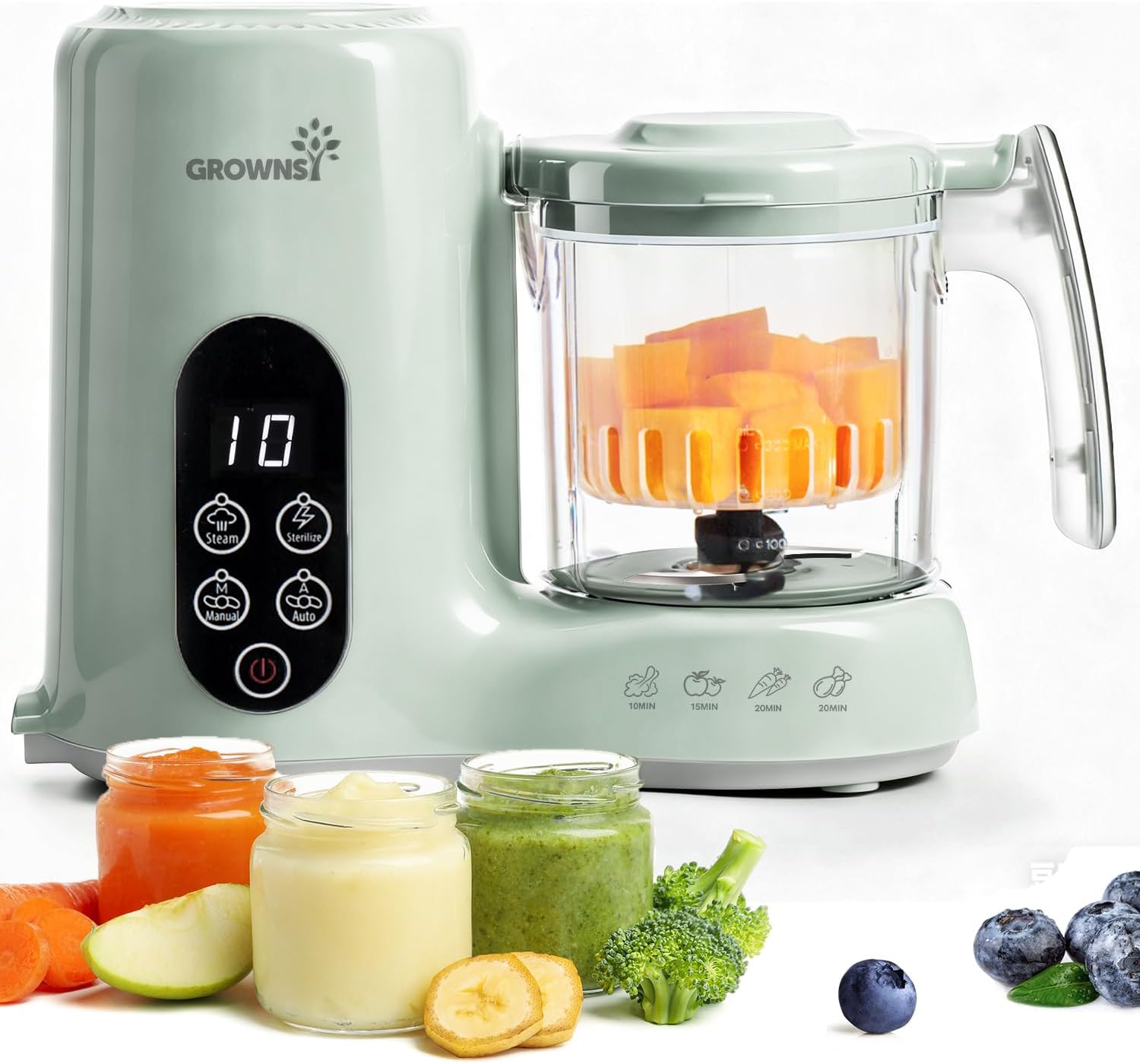 Pembuat Makanan Bayi, Keranjan - Baby Food Blender And Steamer ulasan dan harga