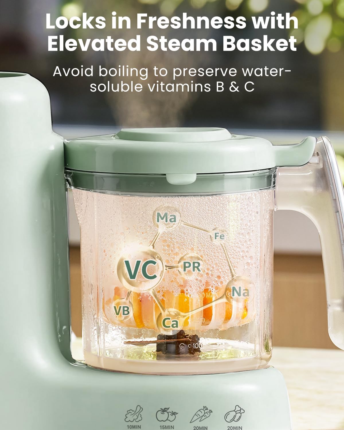 Pembuat Makanan Bayi, Keranjan - Baby Food Blender And Steamer ulasan dan harga