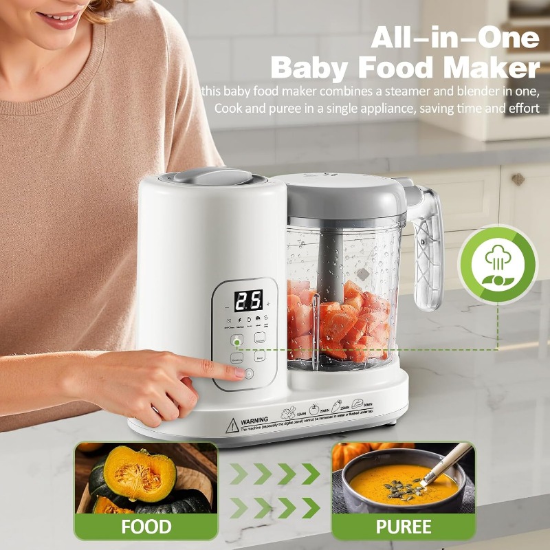 Pembuat Makanan Bayi Steamer B - Baby Food Blender And Steamer ulasan dan harga