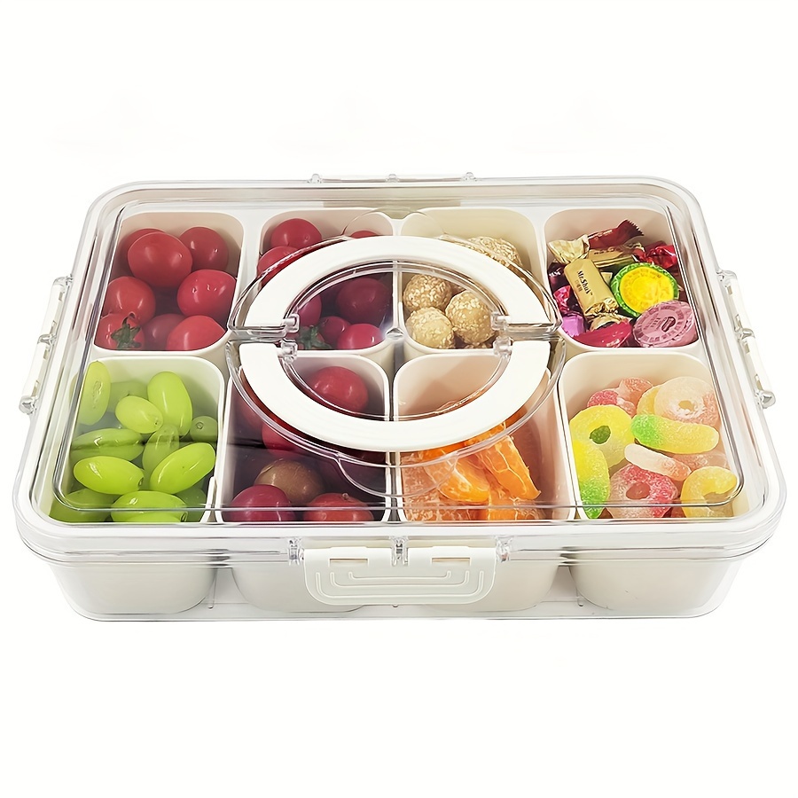 Kotak wadah 4Grid /8 Grid, pap - Snack Container Travel ulasan dan harga