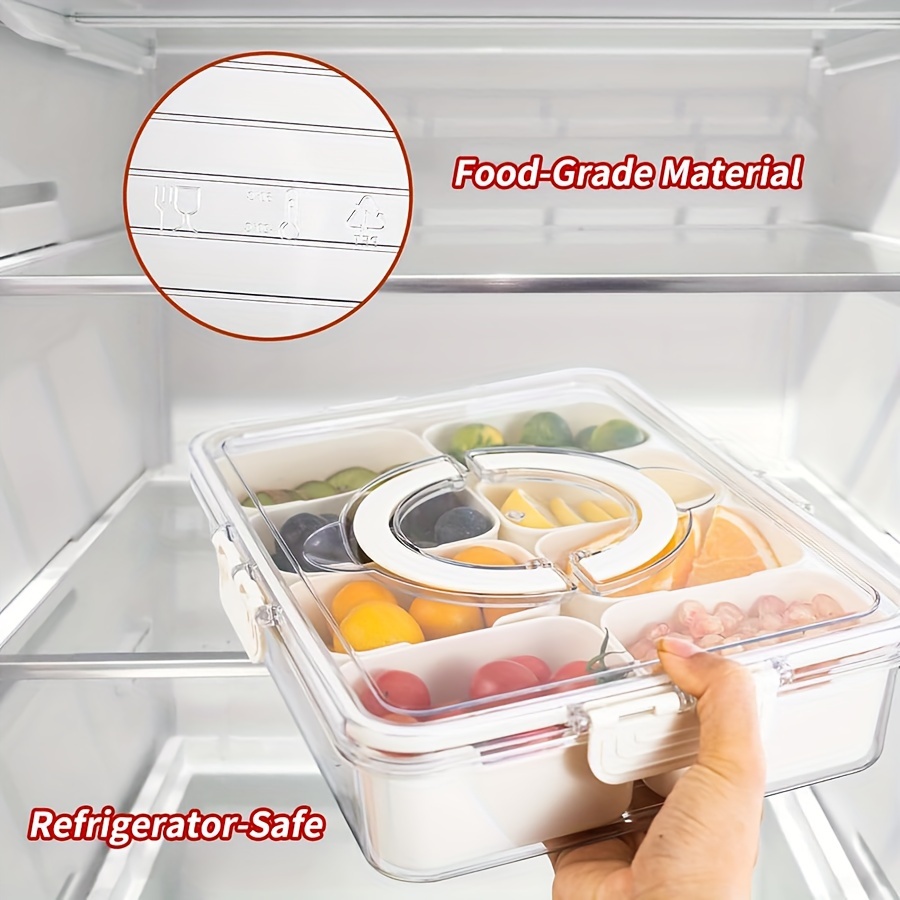 Kotak wadah 4Grid /8 Grid, pap - Snack Container Travel ulasan dan harga
