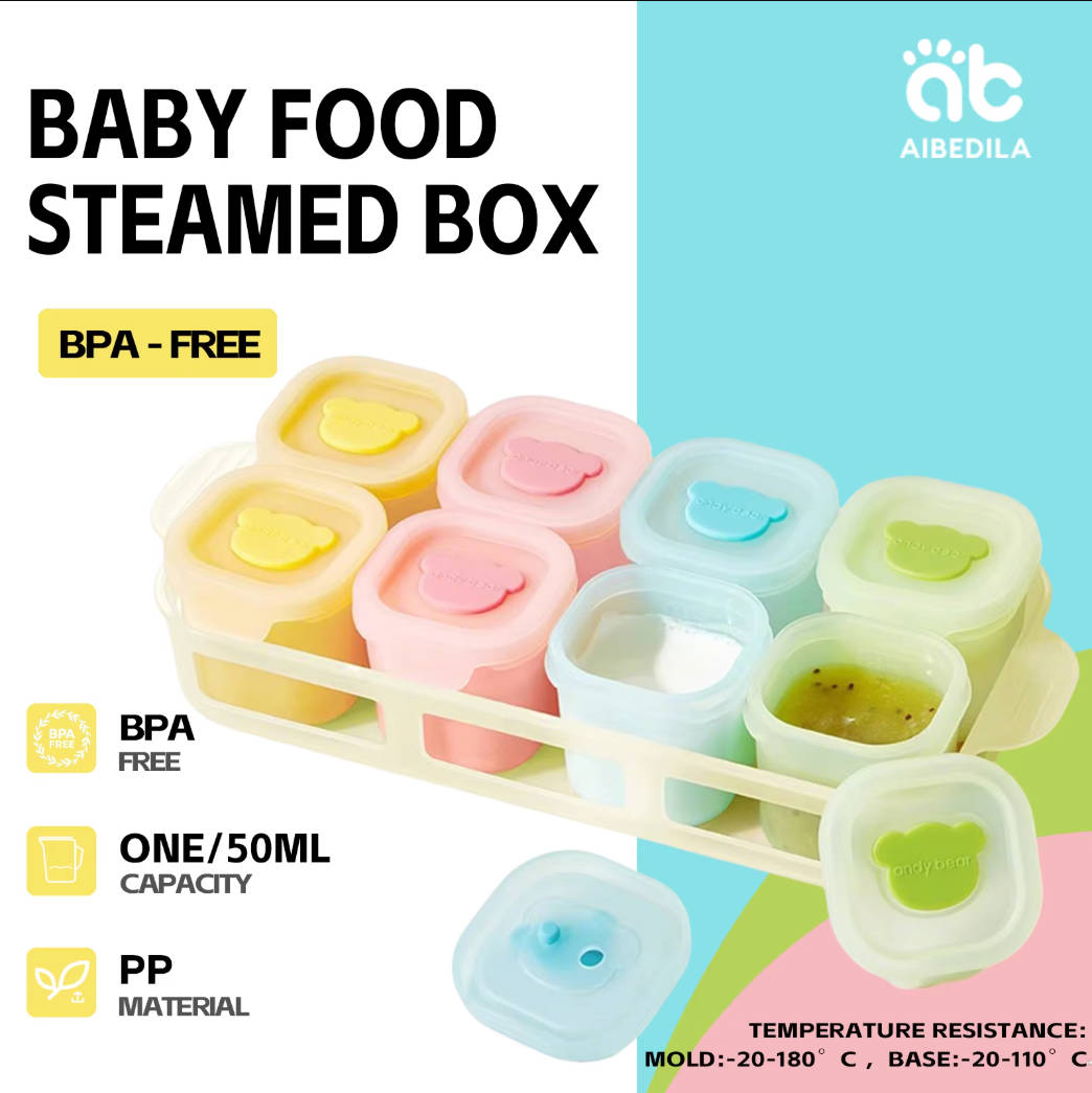AIBEDILA Baki Silikon untuk Ma - Baby Food Glass Containers ulasan dan harga