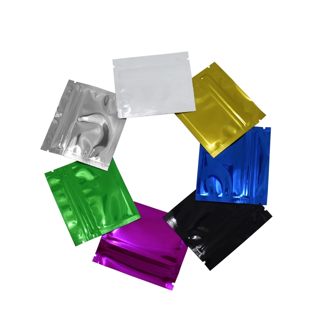 100 Buah Warna-warni Aluminium - Food Pouch Reusable ulasan dan harga