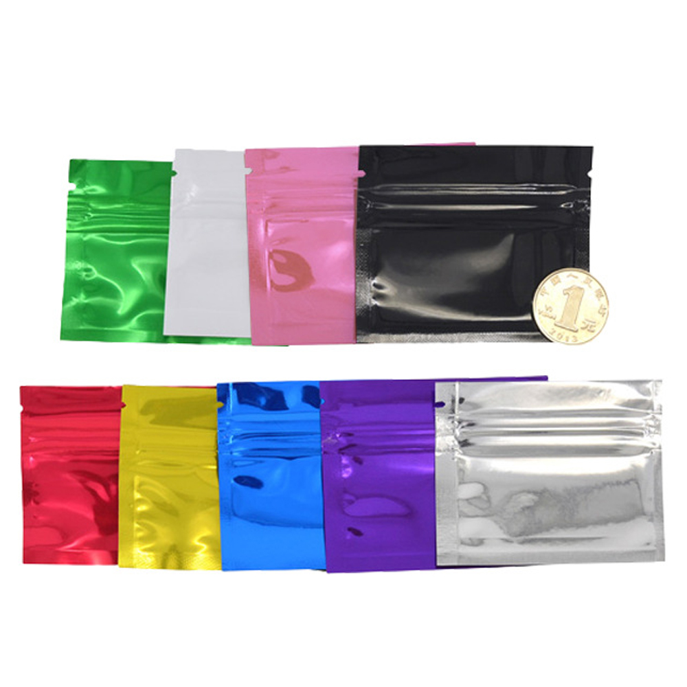 100 Buah Warna-warni Aluminium - Food Pouch Reusable ulasan dan harga