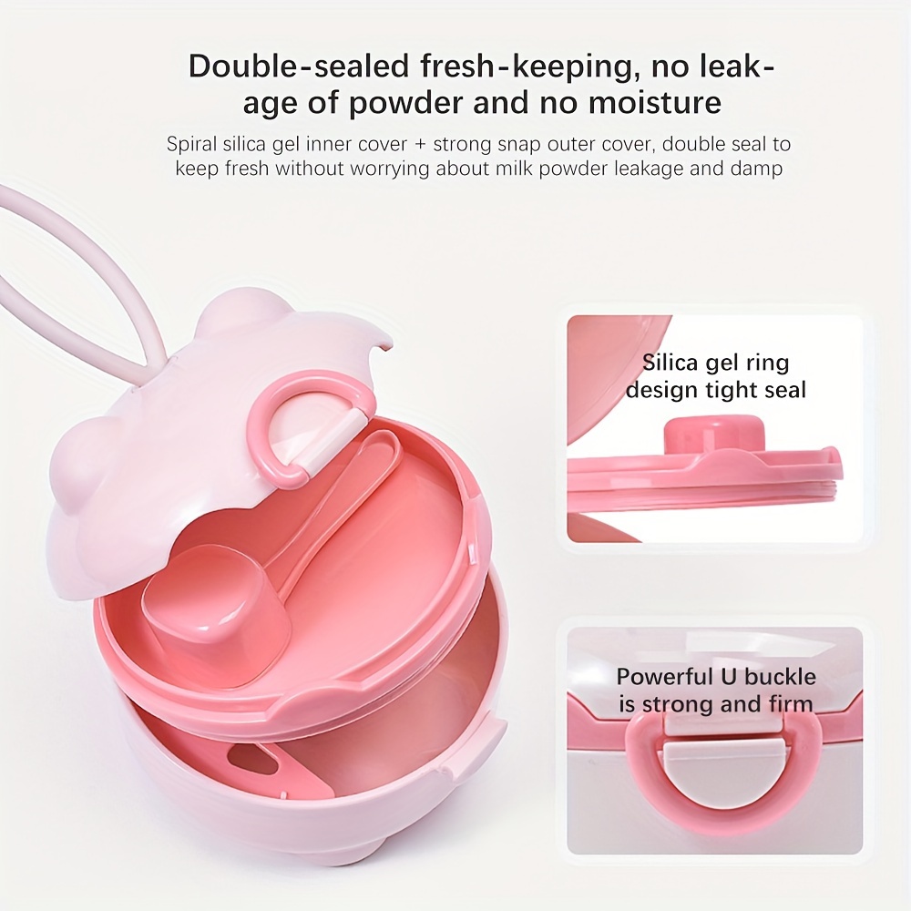 1 Buah Kotak Susu Bubuk Empat  - Snack Container Travel ulasan dan harga