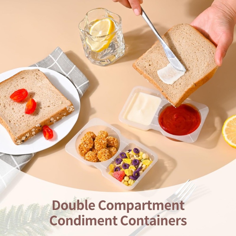 5/10/20/40 Buah Wadah Bumbu Ko - Snack Container Travel ulasan dan harga