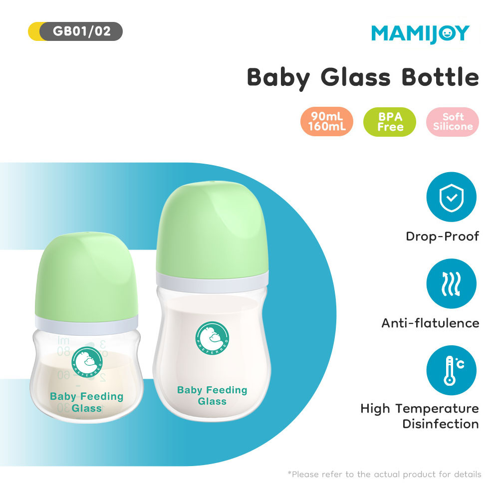 MAMIJOY 1PCS Botol Susu Bayi B - Baby Food Glass Containers ulasan dan harga