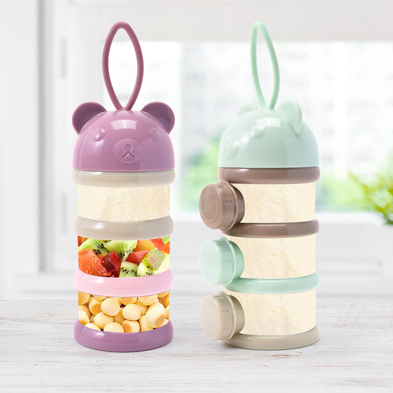 Wadah Susu Bubuk Bayi Beruang  - Snack Container Travel ulasan dan harga