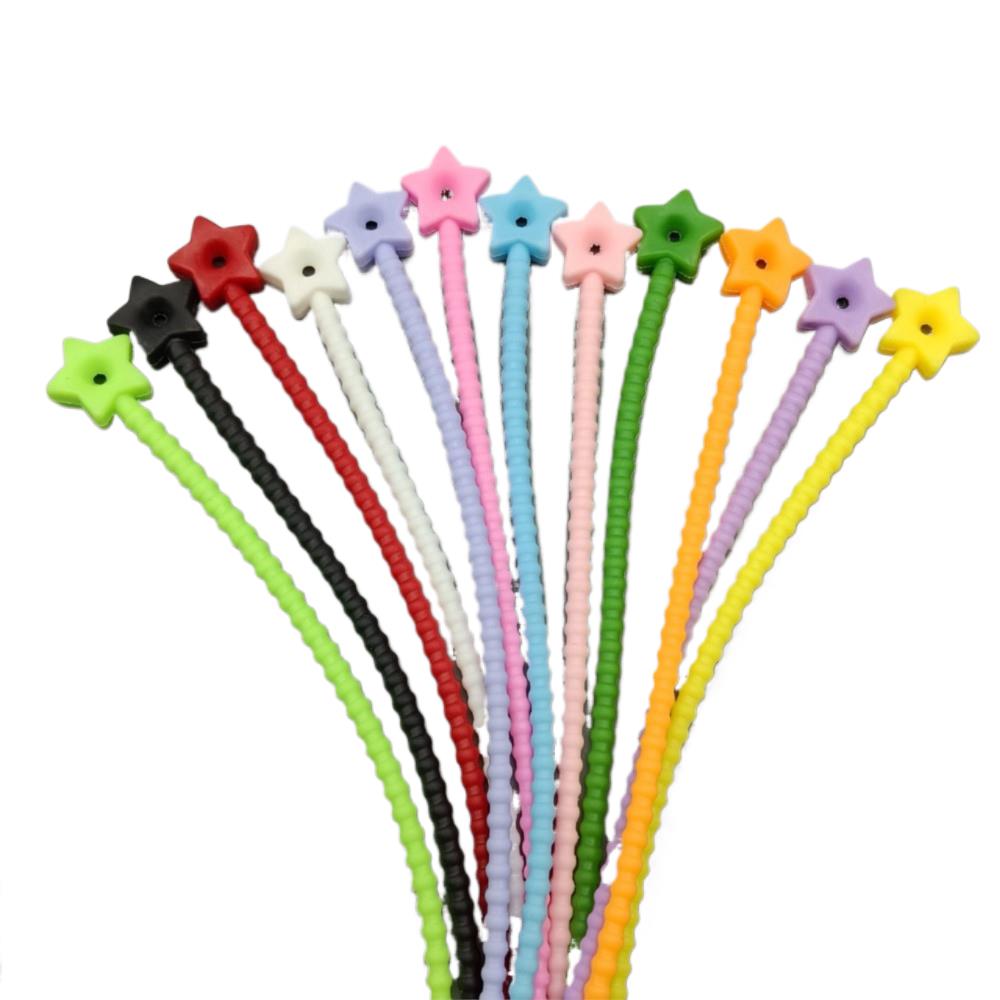 10Pcs Pengatur Kabel Silikon B - Food Pouch Reusable ulasan dan harga