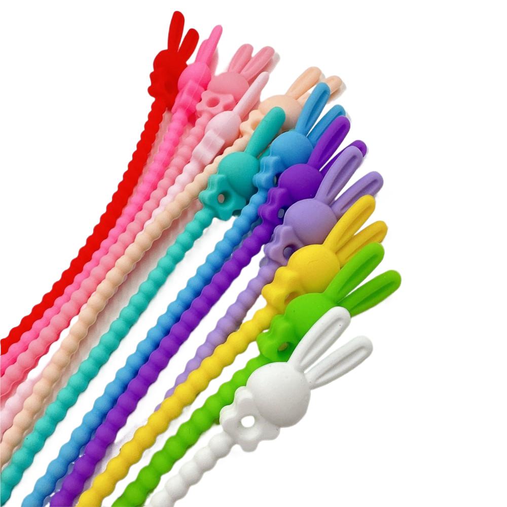 10Pcs Pengatur Kabel Silikon B - Food Pouch Reusable ulasan dan harga