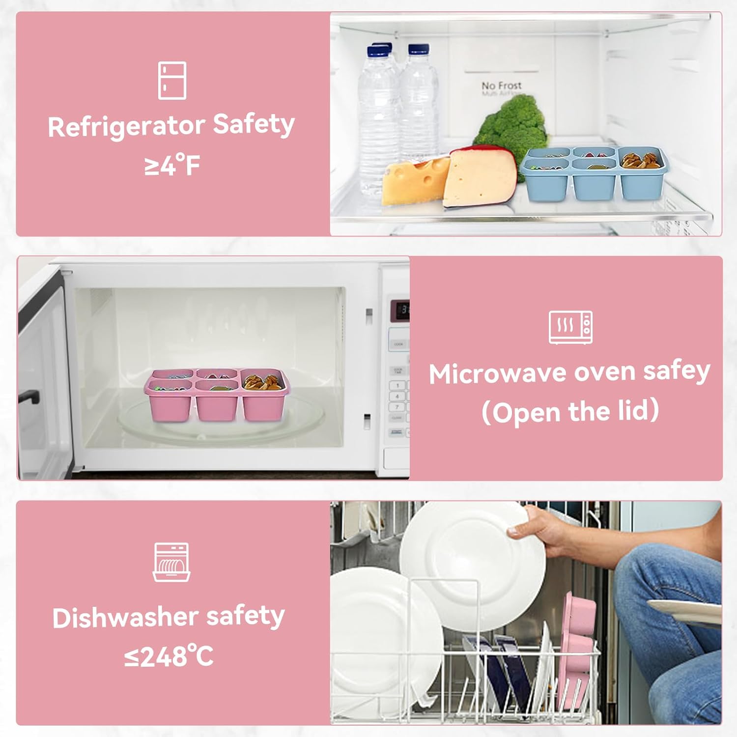 Kotak Makan Siang Bento dengan - Snack Container Travel ulasan dan harga